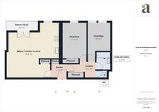 Bel appartement de 66,49m2<span></span>Construction de 2002<span></span>DPE C<span></span>Ascenseur<span></span>2 chambres<span></span>balcon<span></span>1 Box double<span></span>Local à vélo<span></span>Nantes<span></span>10 rue Babonneau