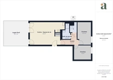 Appartement de 64,46m2<span></span>DPE A<span></span>Immeuble de 2015<span></span>2 chambres -Loggia de 24m2 <span></span>1 parking<span></span>local vélo privatif<span></span>22 rue August Lepère- Nantes