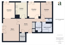 Appartement T4<span></span>89m2<span></span>lumineux<span></span>locataire en place<span></span>Investissement locatif à Bellevue