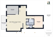 Bel appartement de 66,25m2 - Sans travaux - Balcon au sud - Parking - Quartier République - Rue Saint-Hermeland