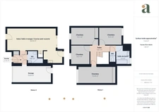 Jolie maison de 97,54 m2 - 4 chambres - Jardin - Agencement idéal - Garage - Bouguenais - Allée de la Jaguère