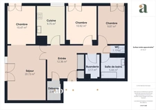 Appartement T4 - 89m2 - lumineux - locataire en place – Investissement locatif à Bellevue