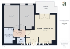 T3 lumineux 57 m² | Terrasse & Parking  |  Cenon / Bordeaux Bastide