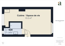 Studio refait à neuf - 18,5 m² - Centre Versailles, Rue Philippe de Dangeau