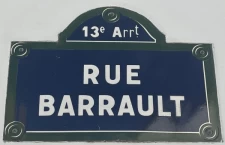 Quelle est l'origine de la Rue Barrault à Paris 13ème ?