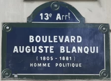 Quelle est l'origine du Boulevard Auguste Blanqui à Paris 13ème ?