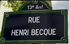 Quelle est l'origine de la Rue Henri Becque à Paris 13ème ?