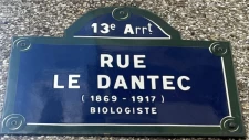 Quelle est l'origine de la Rue Le Dantec à Paris 13ème ?