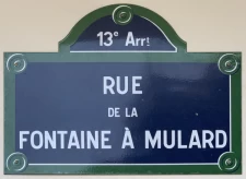 Quelle est l'origine de la rue de la Fontaine à Mulard à Paris 13ème ?