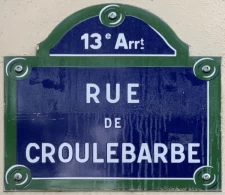 Quelle est l'origine de la rue de Croulebarbe à Paris 13ème ?