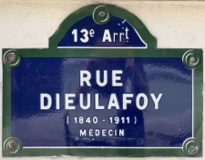 Quelle est l'origine de la rue Dieulafoy à Paris 13ème ?