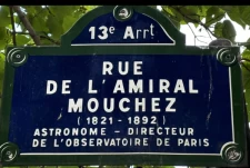 Quelle est l'origine de la RUE DE L'AMIRAL MOUCHEZ  à Paris 13ème ?