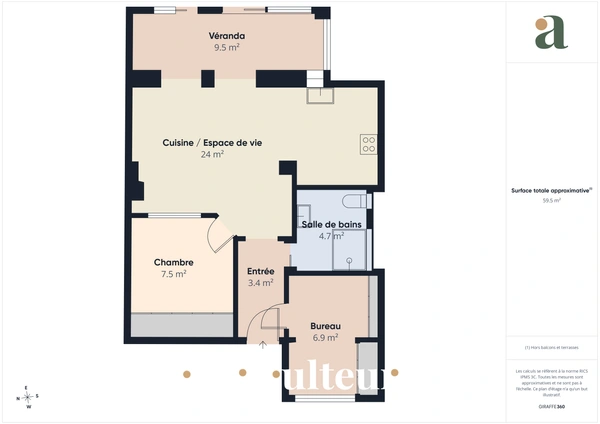 Votre oasis aux Chartrons : appartement avec jardin de 45 m²