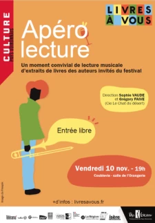 Apéro lecture le 10 novembre 23 à 19h
