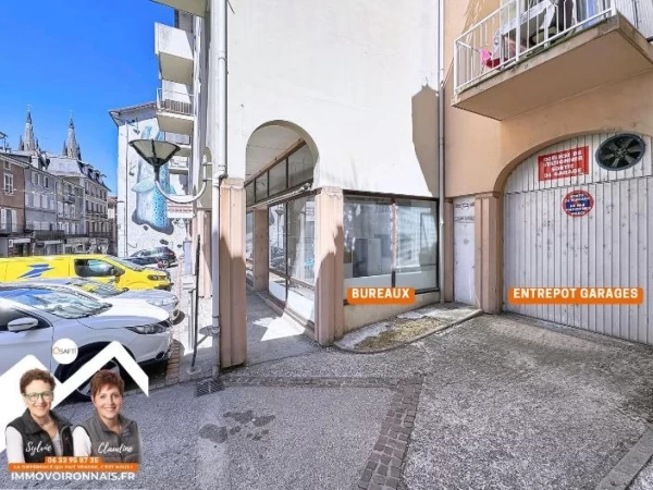 A l'entrée de Voiron, murs à vendre de 192 m² : local Bureau...