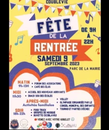 Fête de la rentrée à Coublevie ! Forum des associations, nouveaux arrivants et activités !