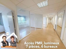 134 m² de bureaux lumineux avec ascenseur, accès PMR, au cen...