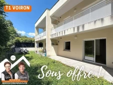 Rare à Voiron, T2 de plain-pied avec jardin et parking dans...