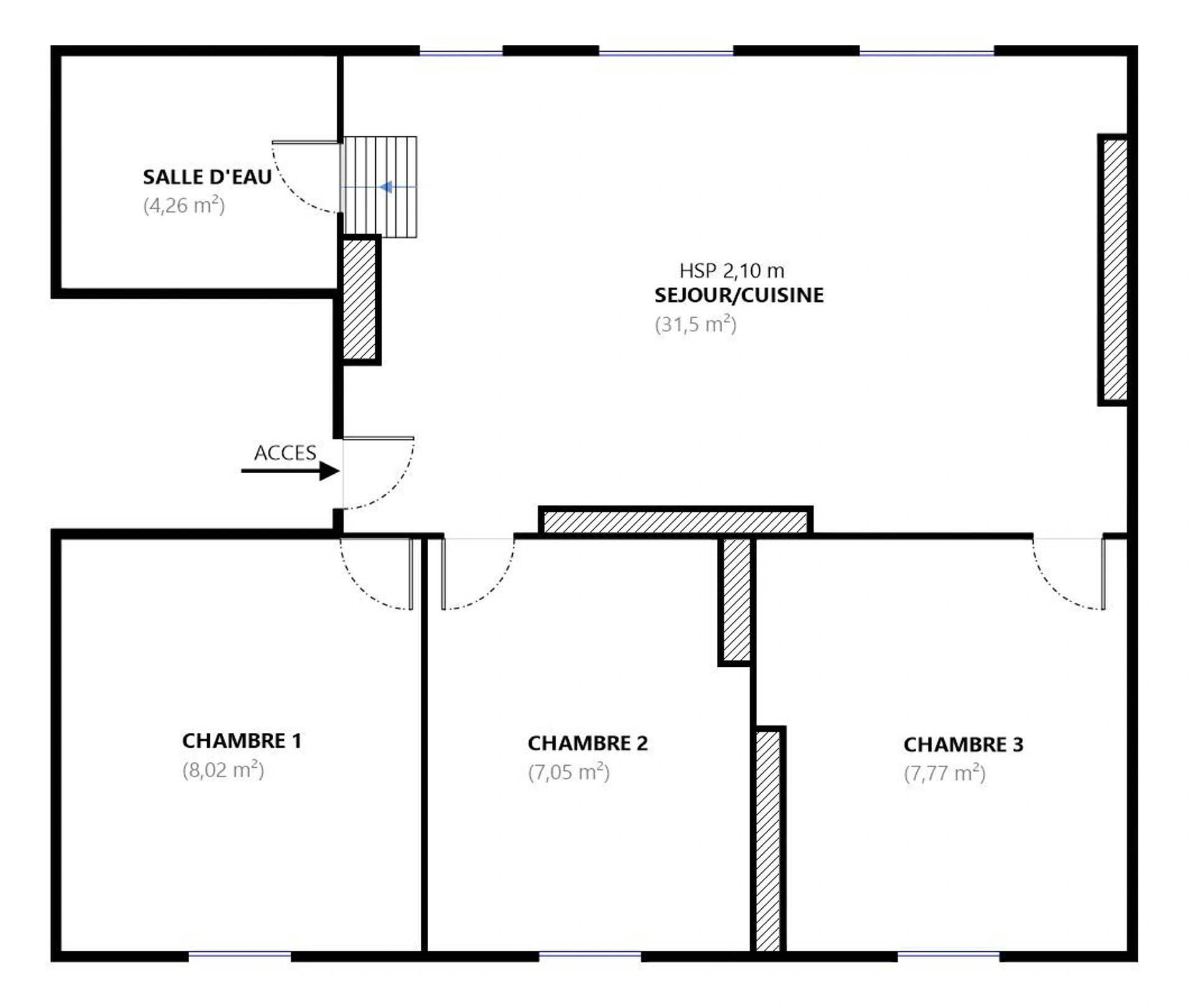 Appartement Paris 4 pièces 3 chambres - MONTORGUEIL 9