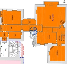 appartement + combles+ cave + place parking