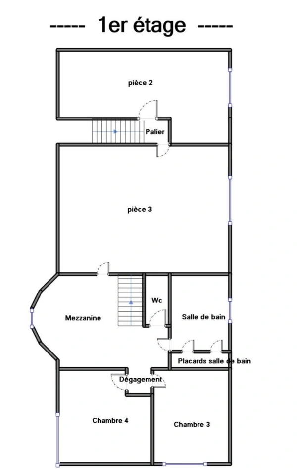 Maison à vivre de plain-pied  sur 100m² + 3-4 ch à étage  - terrain 850m²