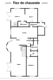 Maison à vivre de plain-pied  sur 100m² + 3-4 ch à étage  - 5 min à pied CENTRE-VILLE
