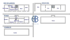 Maison bourgeoise de 144m² + combles à rafraichir / 650m² de terrain.