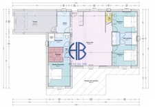 Maison plain-pied de 2023 -107 m² hab-1000m² terrain-garage