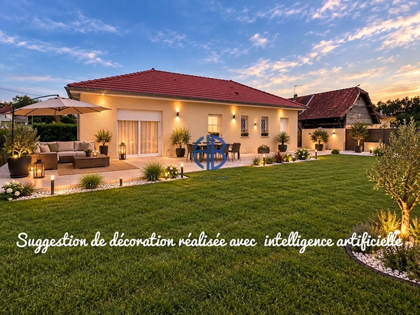 Villa 4 chambres plain pied  132 m²