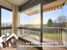 Les Tourettes, T4 traversant, balcons et vue Vercors, statio...