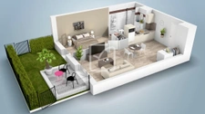 RESIDENCE SENIOR _ LES JARDINS DE LA BOETIE _ STUDIO 33.86 m 8