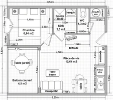 APPARTEMENT 2 PIECES AU PORT